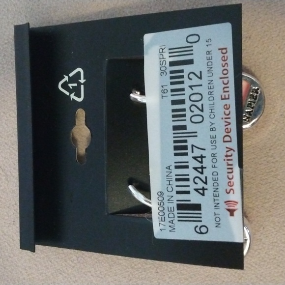 Napier Pink & Silver Tone Drop Earrings NWT - Picture 6 of 6